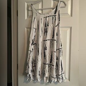 Black and White Tie-Dye Dress